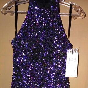 Ashley Lauren fringe cocktail dress Miss Cosmos opening number dress